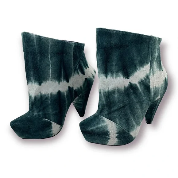 ❌SOLD❌ BRAND NEW 2011 Couture IRREGULAR CHOICE tie dye platform hexagonal boots - Picture 9 of 14